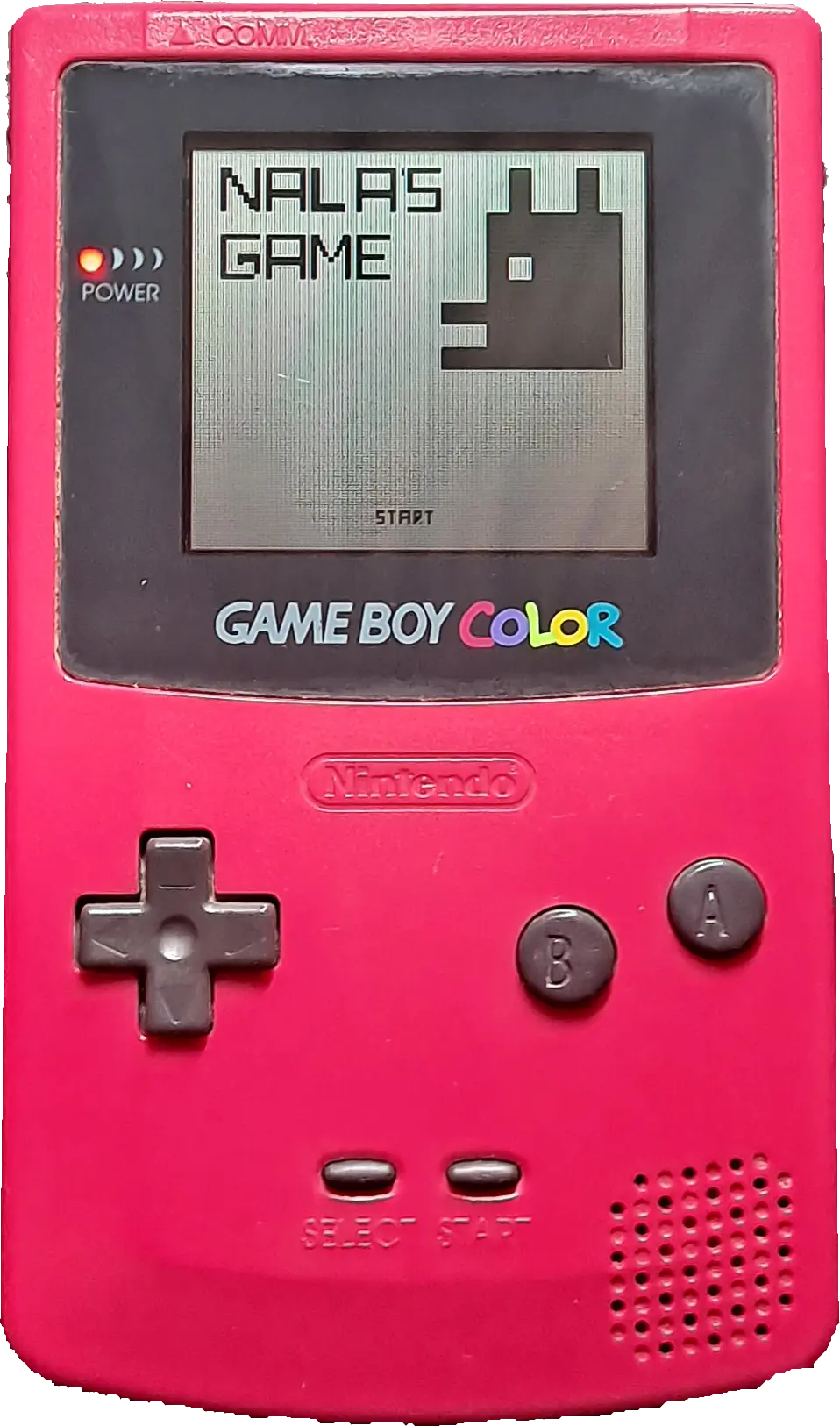 Nala's Game en una gameboy color original.