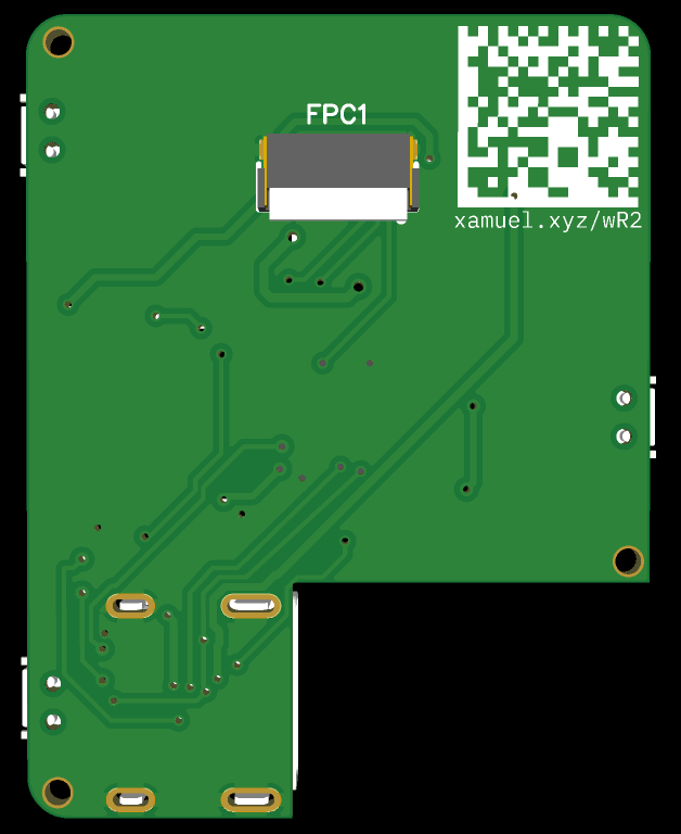 The top part of PCB of the watch